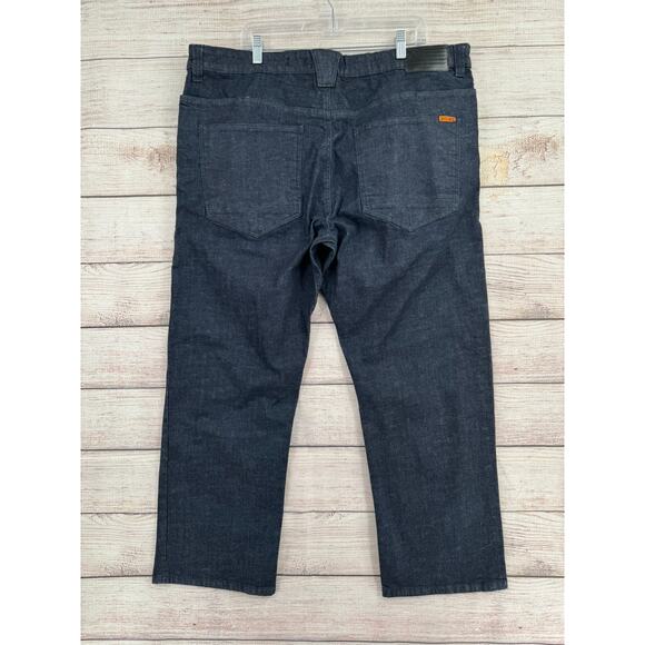 Off the Grid Hideout 2.0 Taper Fit Jeans Pants Mens 42x30 Blue Dark Wash - Picture 2 of 16